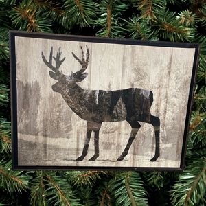 Captivating Nature and Wildlife, 24x18 wallframed Camouflaged Deer